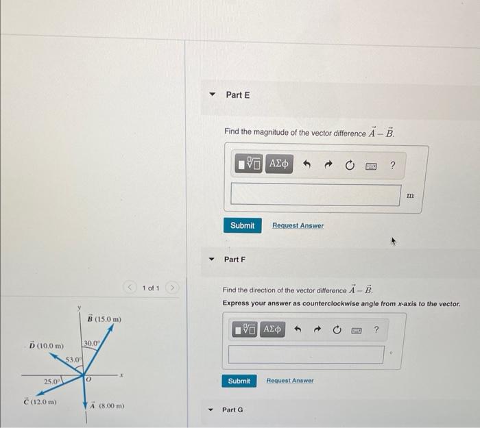 Solved For the vectors A and B in the figure (Figure 1), use | Chegg.com