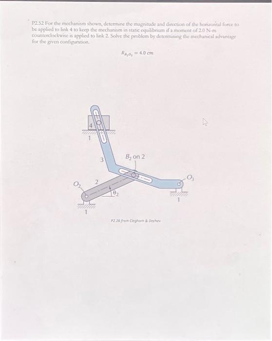 Solved ME 4133 Machine Design I: Kinematics \& Dynamics of | Chegg.com