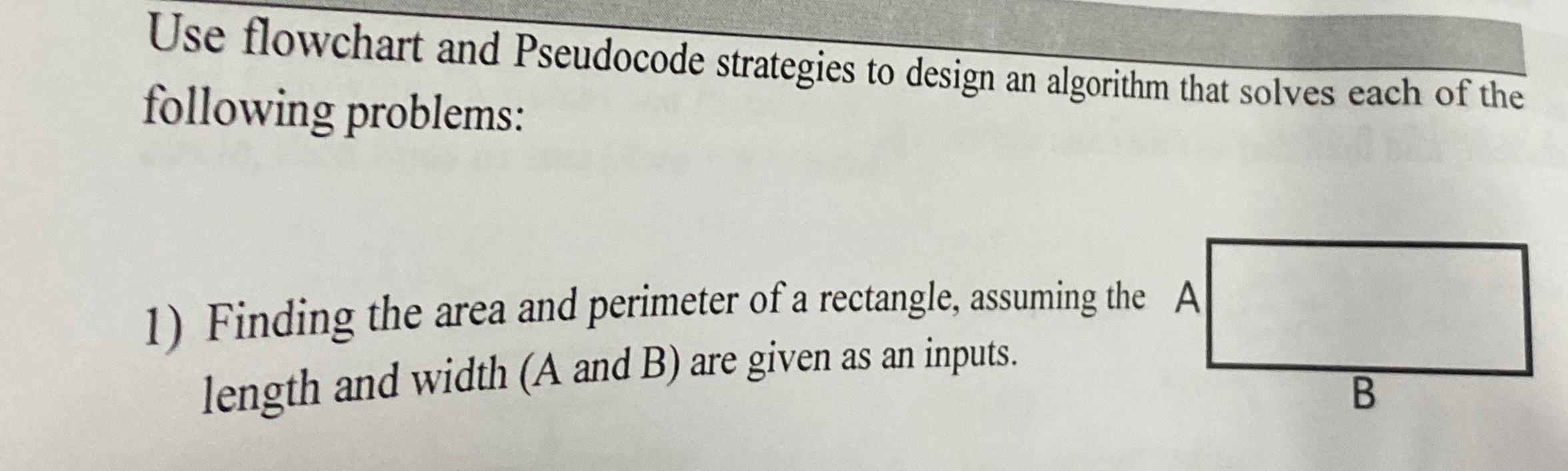 Pseudocode And Flow Diagram Problems Solution Problem Solvi 8386