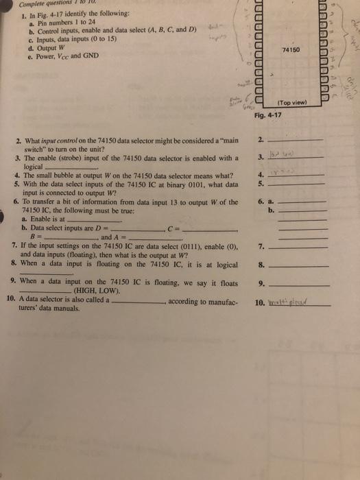 Solved Complete questions / 18 JUL 1. In Fig. 4-17 identify | Chegg.com