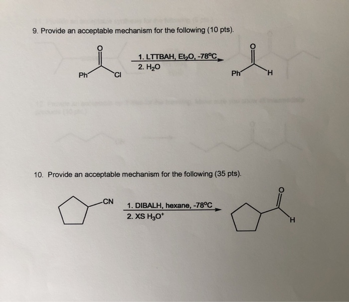 Solved 9. Provide an acceptable mechanism for the following | Chegg.com