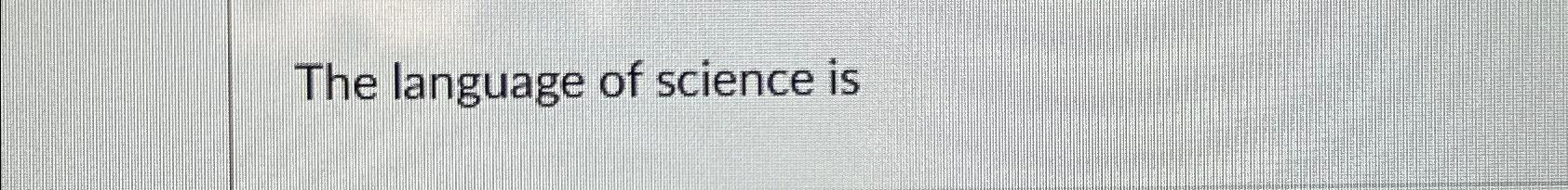 essay on language science