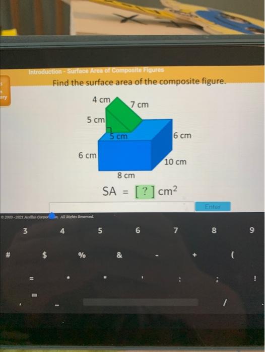 Solved Introduction - Surface Area of Composite Figures Find | Chegg.com