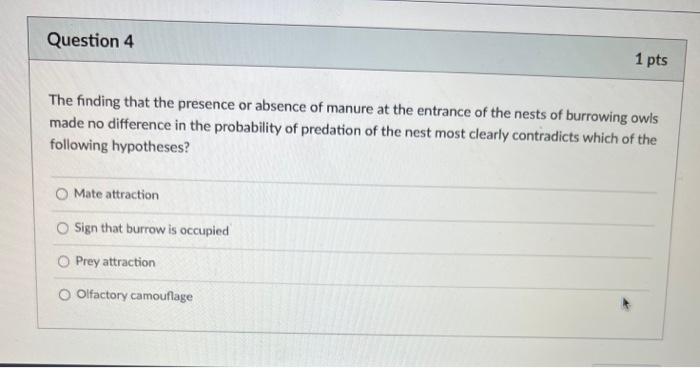 Solved The finding that the presence or absence of manure at | Chegg.com