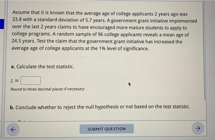 Solved Assume that it is known that the average age of | Chegg.com