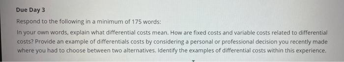 Solved Respond to the following in a minimum of 175 words: | Chegg.com