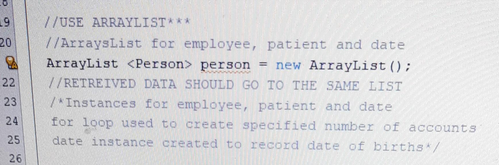 Solved //USE ARRAYLIST* ∗⋆ //Arrayslist for employee, | Chegg.com