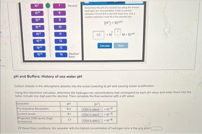 Solved pH and Buffers Living systems are very sensitive to | Chegg.com