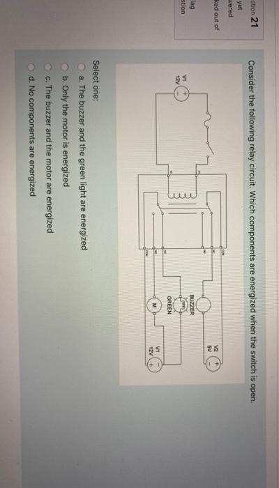 Solved Question 20 Consider The Following Relay Circuit. It | Chegg.com