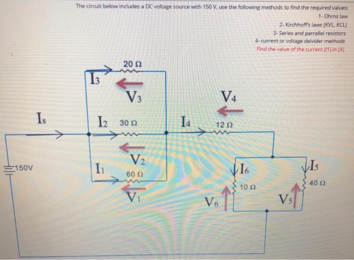 Solved The circuit below includes a DC voltage source with | Chegg.com