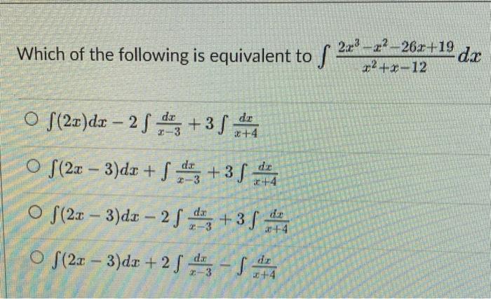 Solved Which of the following is equivalent to | Chegg.com