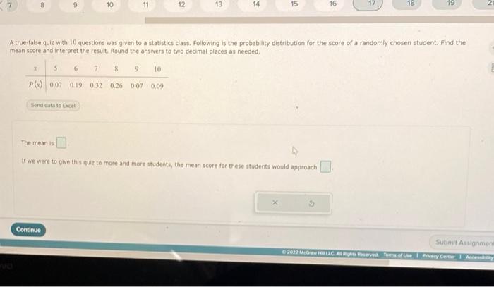 Solved 8 9 10 11 12 13 14 15 16 17 18 19 A true-false quiz | Chegg.com