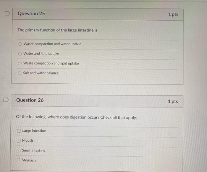 Solved Question 23 1 pts Of the following, which are | Chegg.com