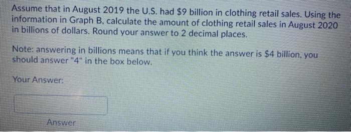 Solved Assume That In August 2019 The U.S. Had $9 Billion In | Chegg.com