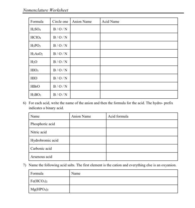 Solved Write the formula for each molecular compound. | Chegg.com