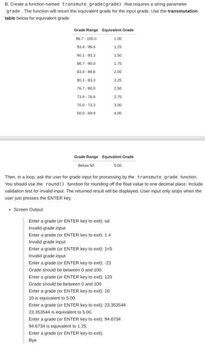 transmutation table formula