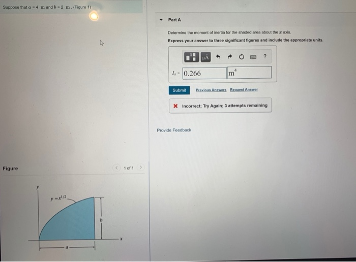 Solved Suppose that a = 4 m and b = 2 m. (Figure 1) Part A | Chegg.com