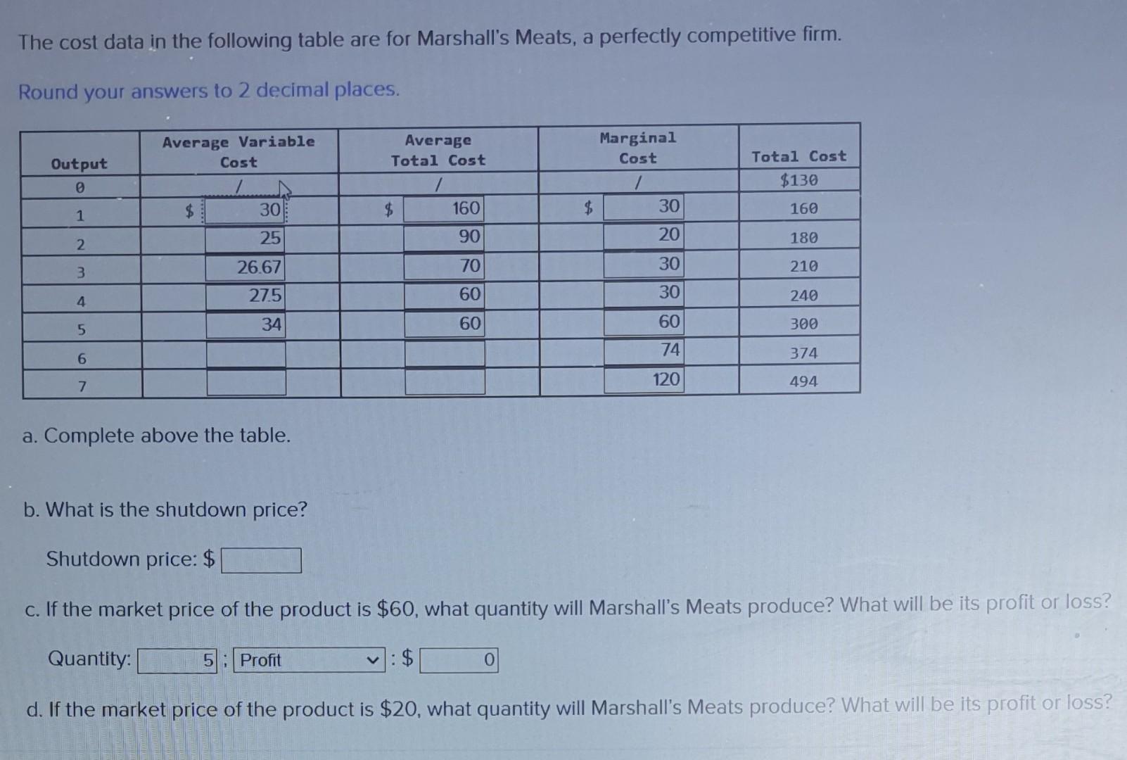 solved-the-cost-data-in-the-following-table-are-for-chegg