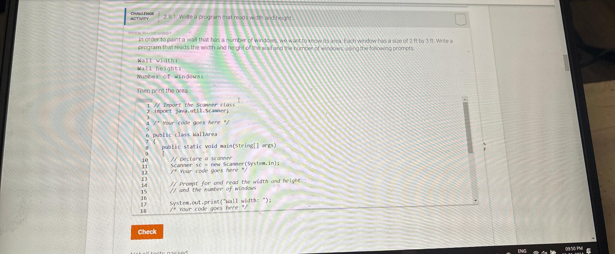 Solved CHALLengeACTIVITY2.8.1. ﻿Write a program that reads | Chegg.com