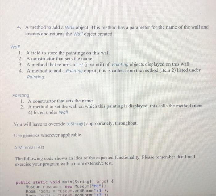Solved please answer using java oop. All the posted answer | Chegg.com