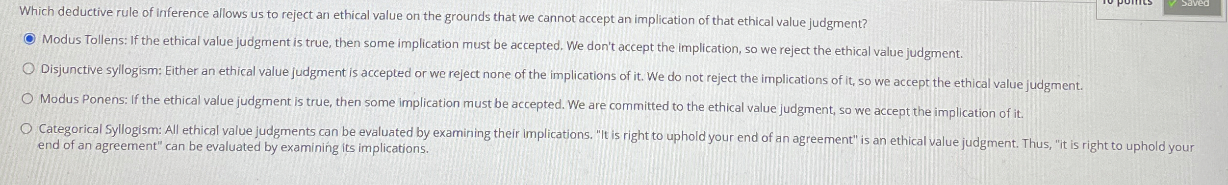 Solved Which deductive rule of inference allows us to reject | Chegg.com