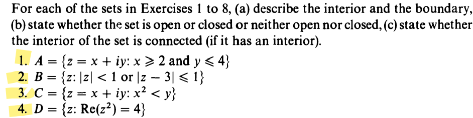 Solved Get Steps Solved For Each Of The Sets In Exercises 1 Chegg