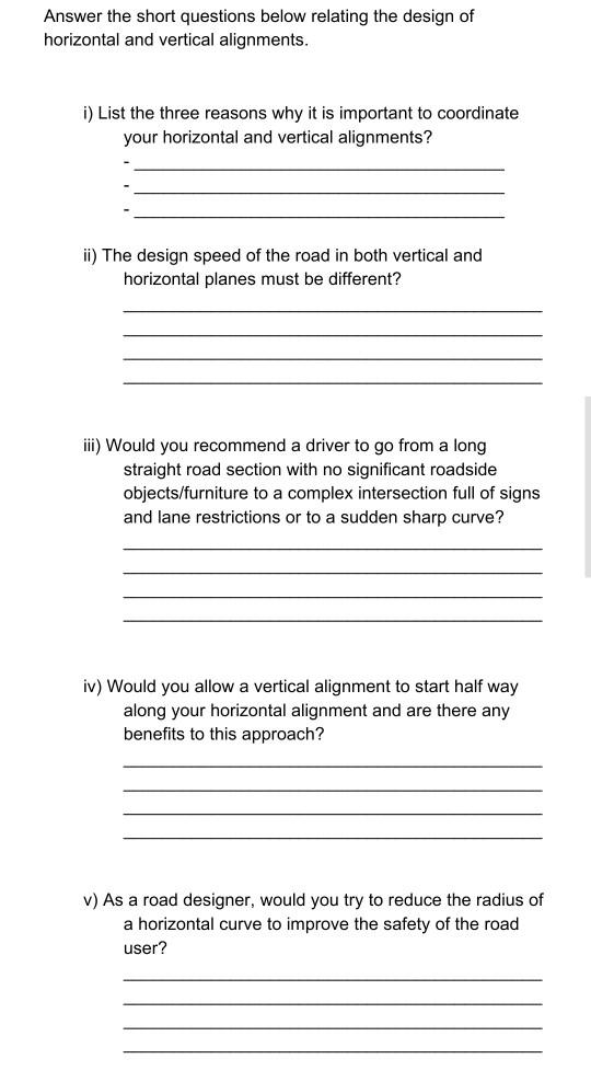 Solved Answer the short questions below relating the design | Chegg.com