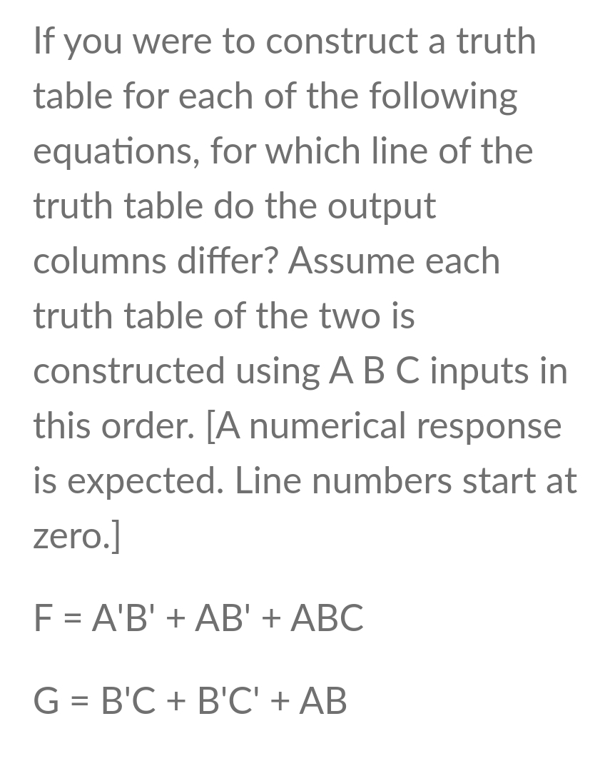 Solved If you were to construct a truth table for each of | Chegg.com