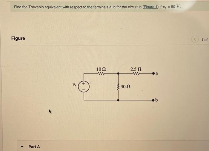 Solved Find The Thévenin Equivalent With Respect To The | Chegg.com