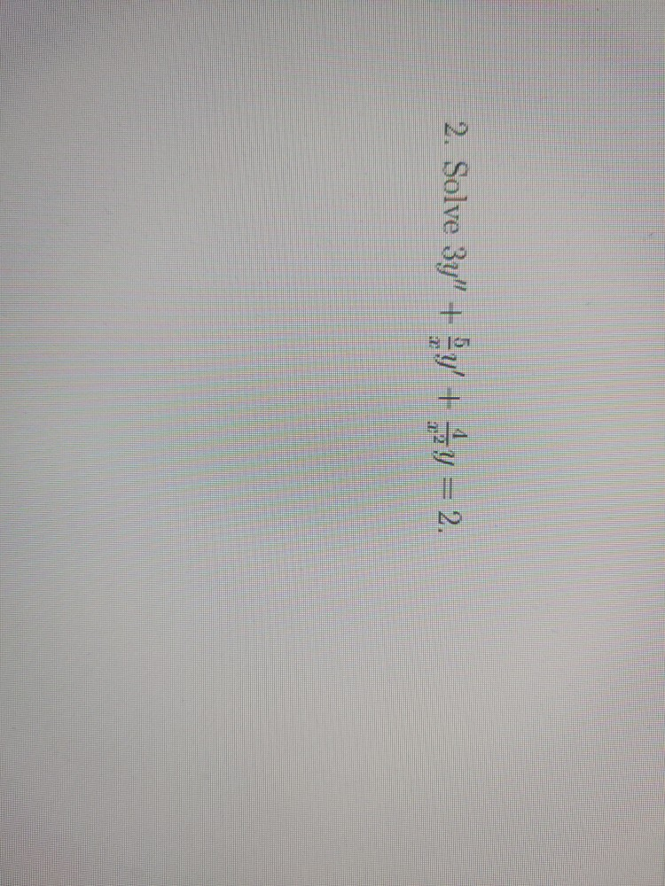 Solved 2. Solve 3y