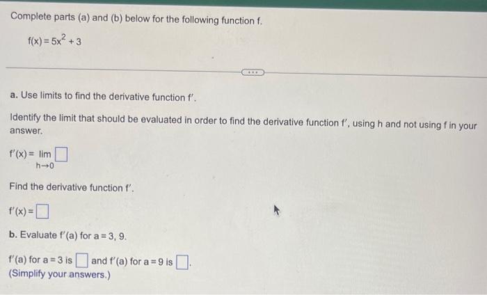 Solved Complete Parts (a) And (b) Below For The Following | Chegg.com