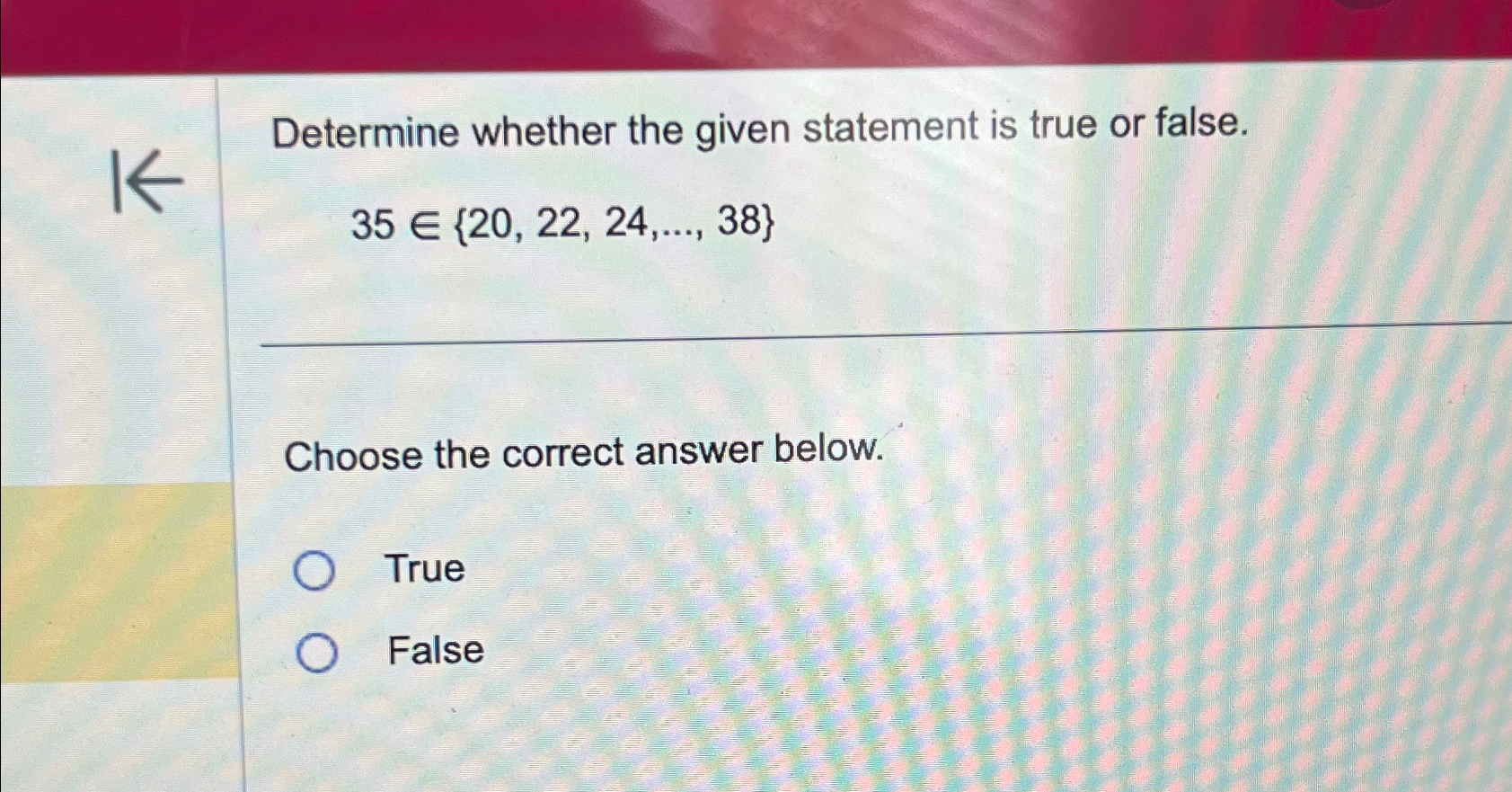 Solved Determine whether the given statement is true or | Chegg.com