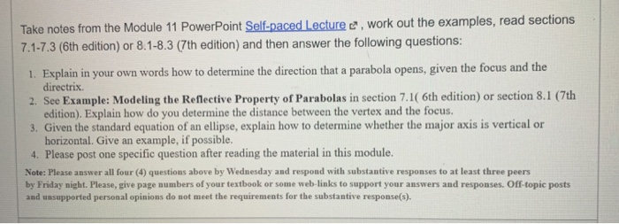 Solved Take notes from the Module 11 PowerPoint Self-paced | Chegg.com