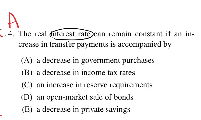 Solved The real interest rate can remain constant if an | Chegg.com