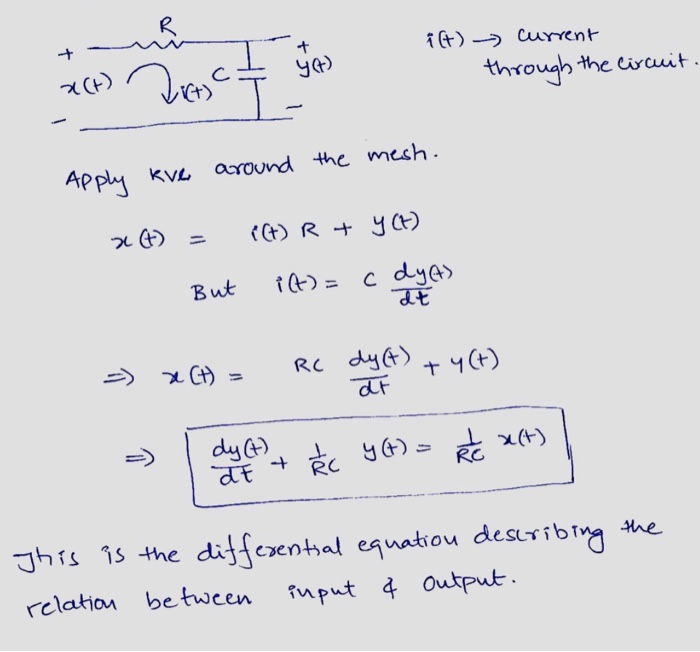 Solved O X T C Y T O Find The Differential Equation Chegg Com