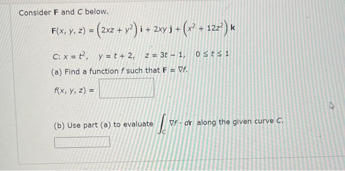 Solved Consider F and C below. | Chegg.com | Chegg.com