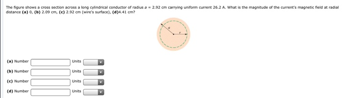 Solved The figure shows a cross section across a long | Chegg.com