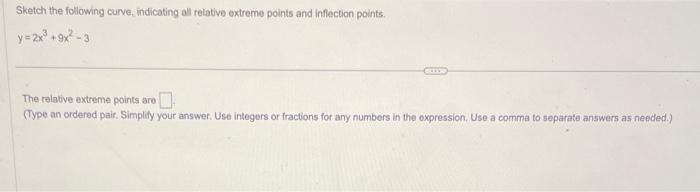 Solved Sketch the following curve, indicating all relative | Chegg.com