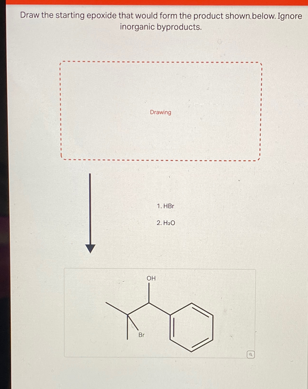 Solved Draw the starting epoxide that would form the product | Chegg.com