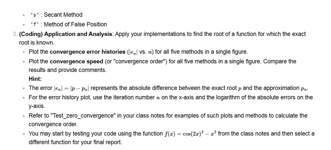 root finding in python - python numerical methods |... Solved 1. (Coding in python) Implement Root-Finding | Chegg.com