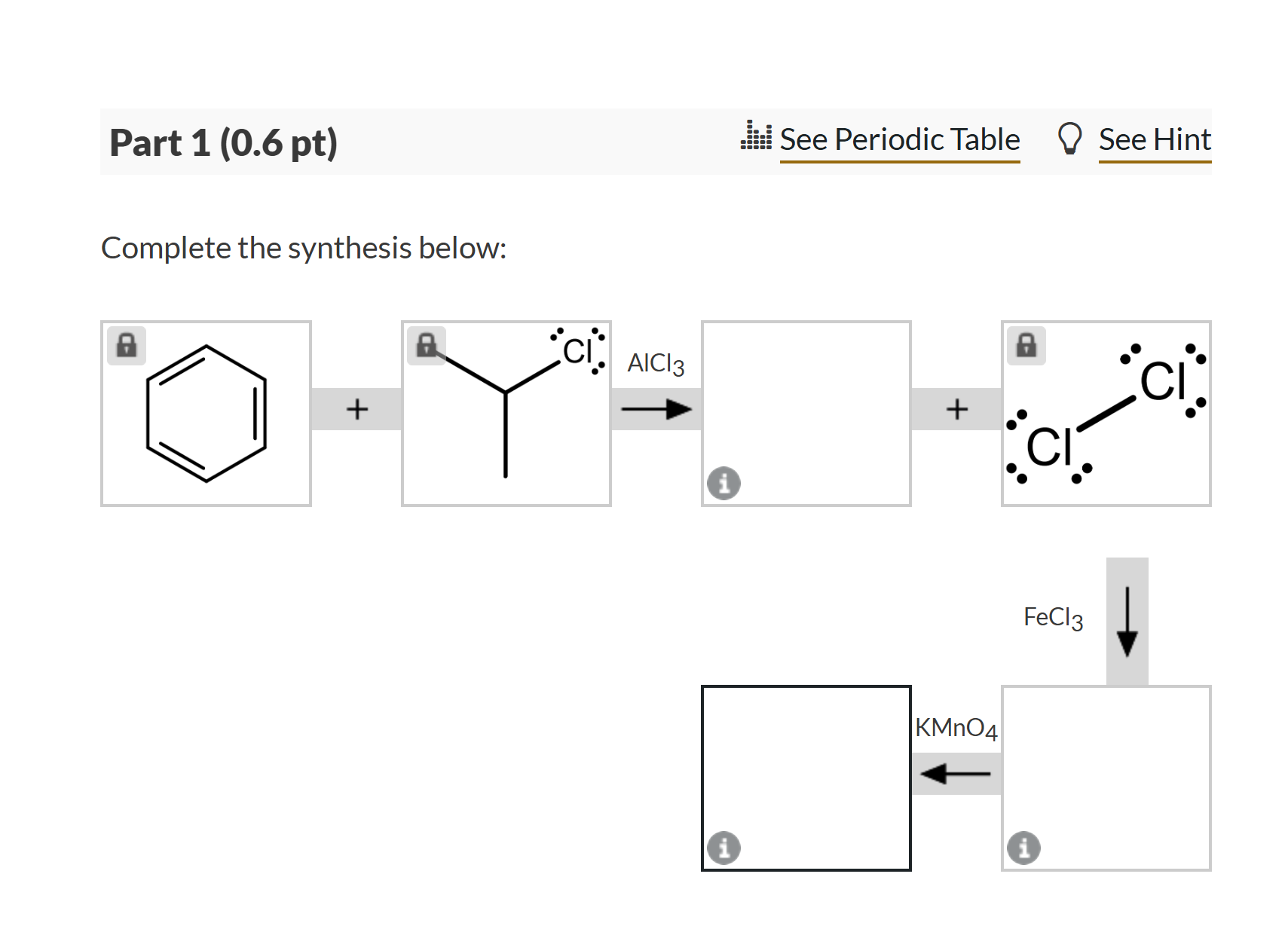 Solved Part 1 ( 0.6 ﻿pt) ﻿Complete the synthesis below: Part | Chegg.com