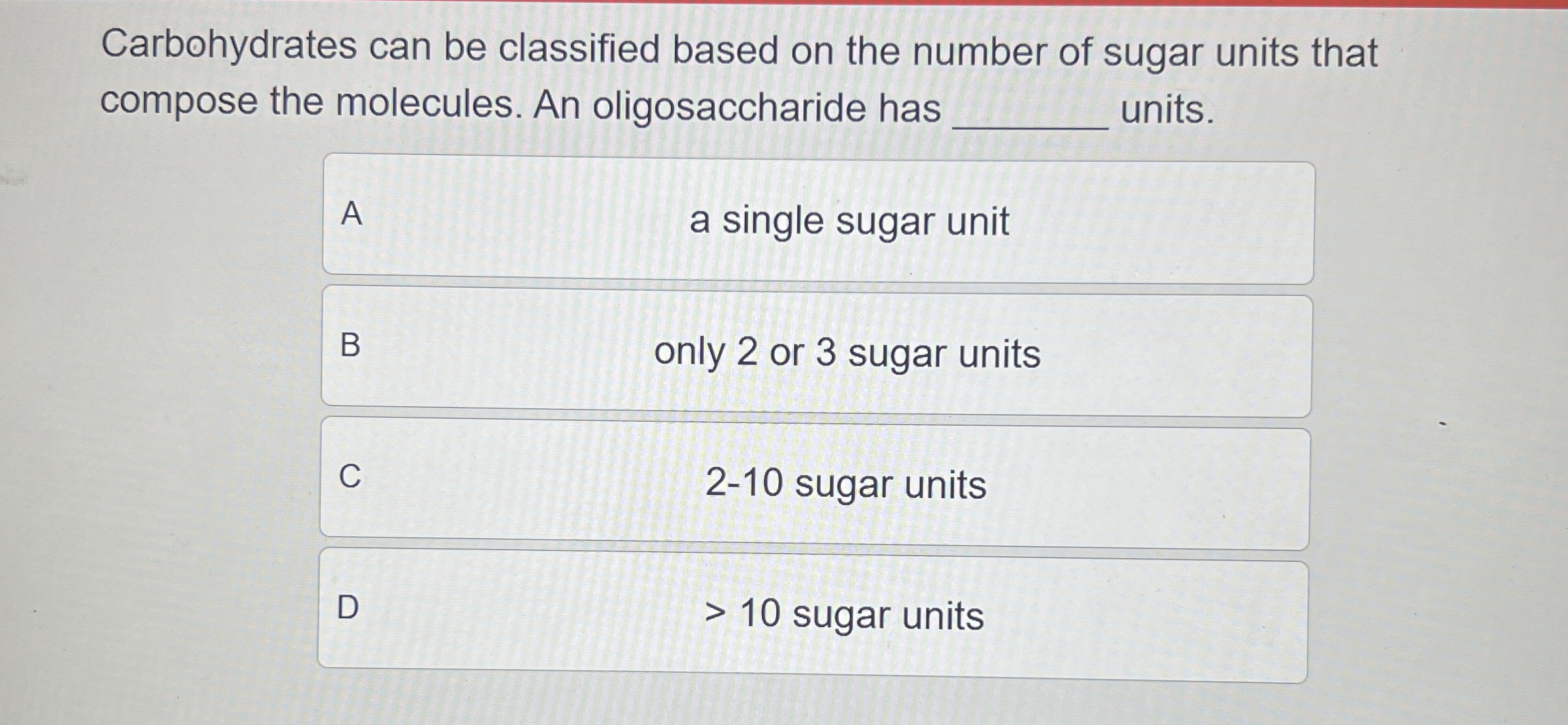 Solved Carbohydrates can be classified based on the number | Chegg.com