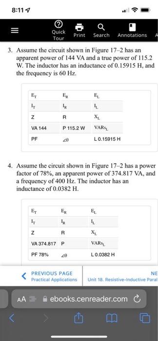 Solved 3. Assume the circuit shown in Figure 17-2 has an | Chegg.com