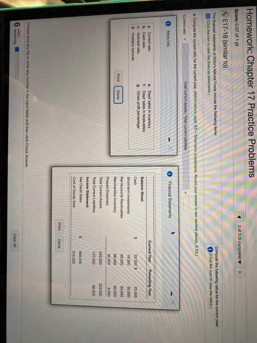 Solved Homework: Chapter 17 Practice Problems Score: 0.07 of | Chegg.com