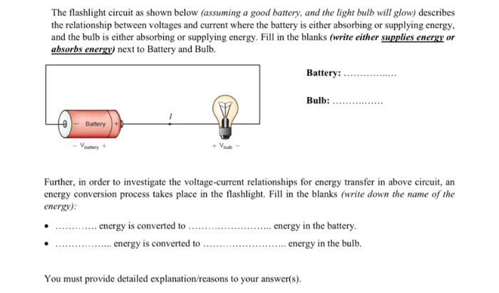 energy transformation flashlight