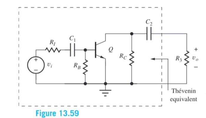 Solved 3.61. The ac equivalent circuit for an amplifier is | Chegg.com