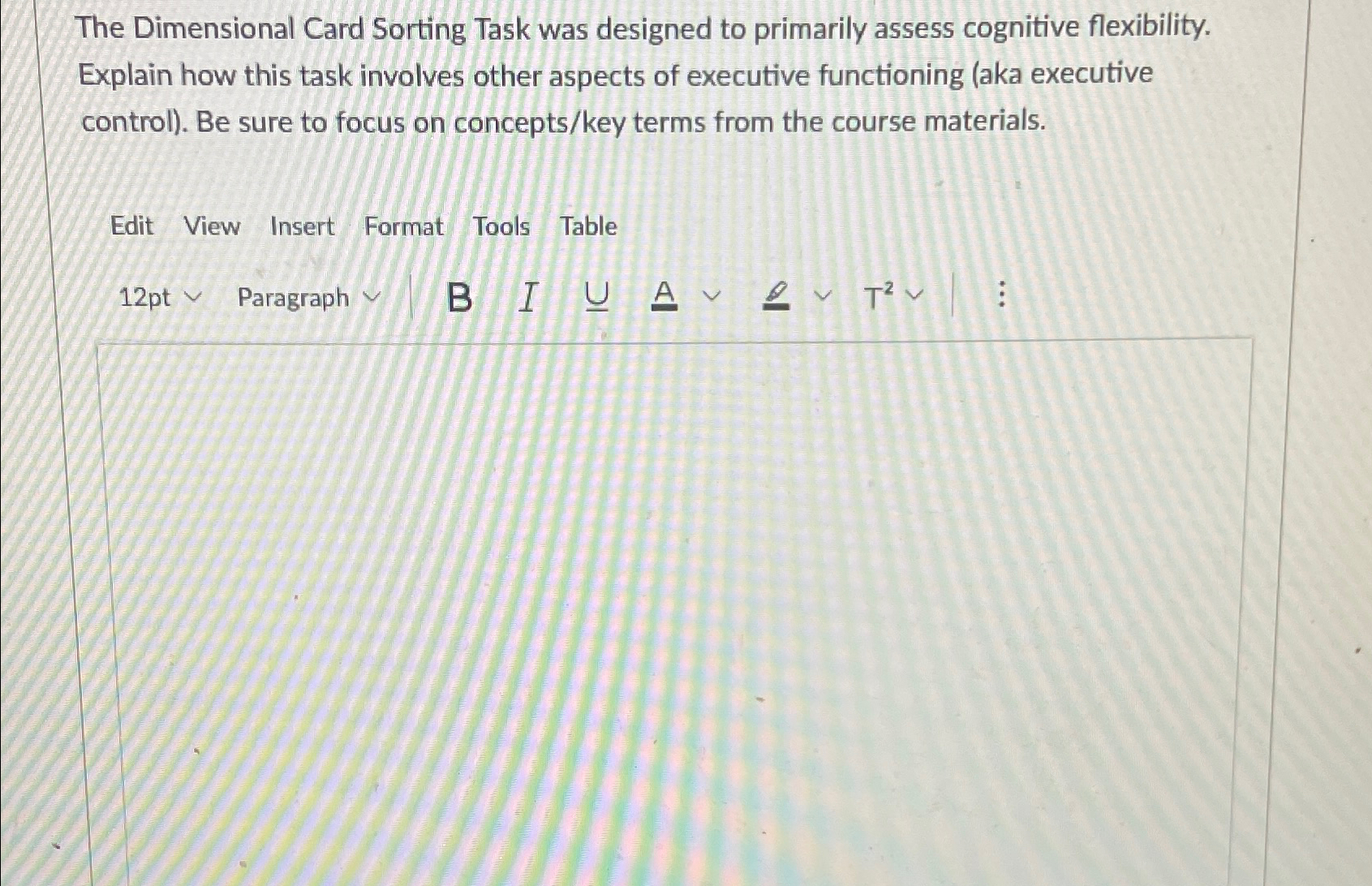 Solved The Dimensional Card Sorting Task was designed to | Chegg.com