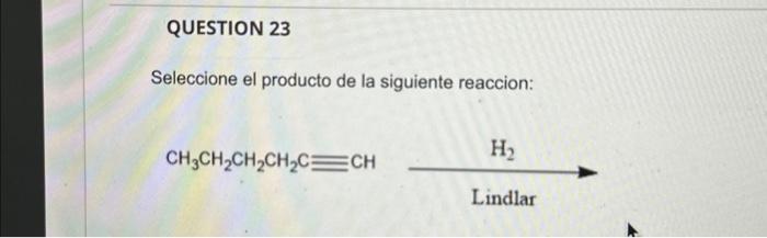 Solved Prediga El Producto Final De La Siguiente Reaccion: | Chegg.com