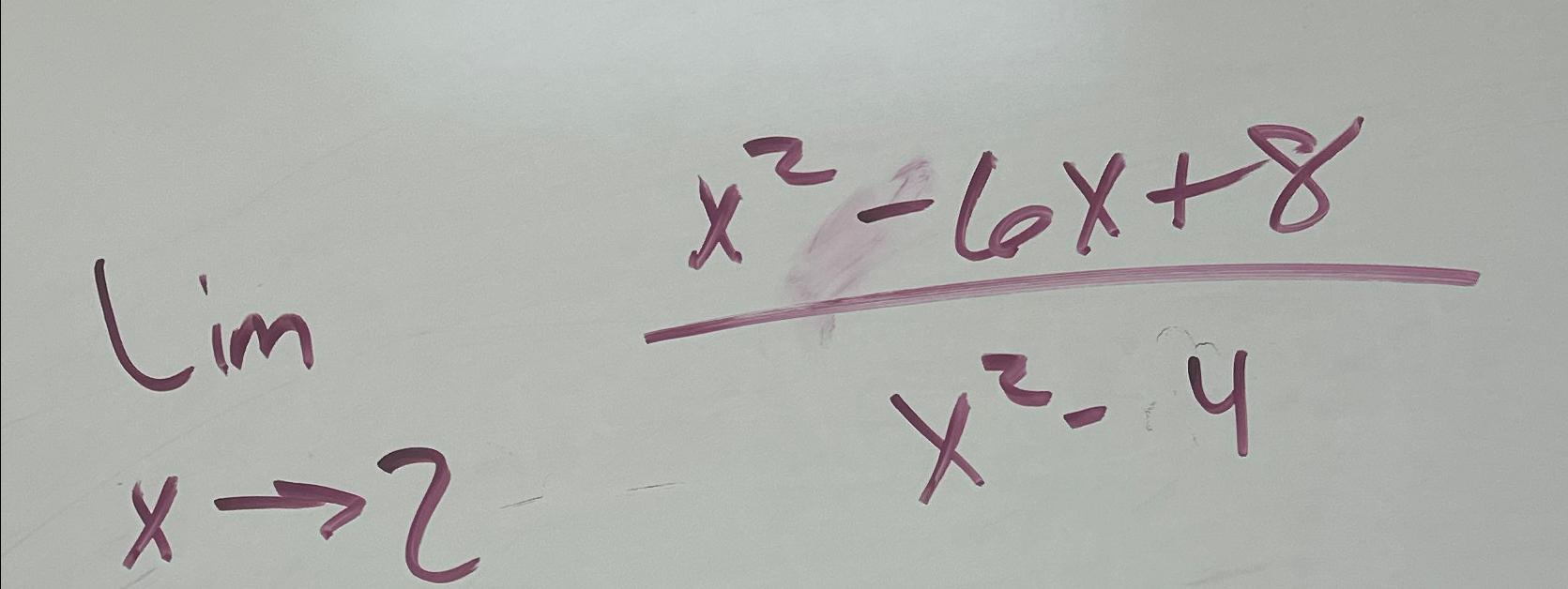 Solved Limx→2x2 6x 8x2 4