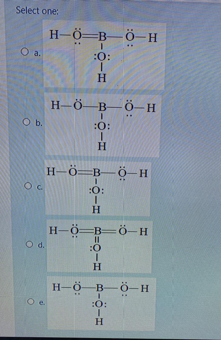 Solved Select One O A H 0 B 0 H 1 O T H H B 0 H Ob Chegg Com